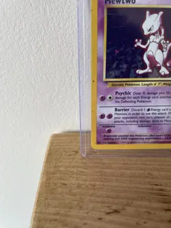 Pokemon TCG Mewtwo Base Set 10/102 Holo Unlimited Holo Rare - Image 5