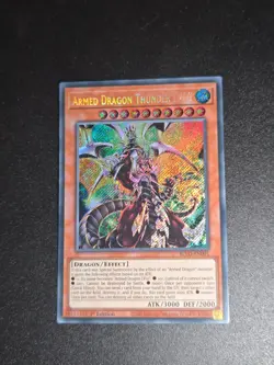 Armed Dragon Thunder LV10 BLVO-EN001 Secret Rare 1st Edition Near Mint Yugioh - Image 1