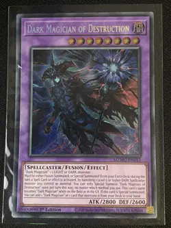MZMU-EN011 Dark Magician of Destruction Secret Rare YuGiOh! NEW 1st Edition - Image 1
