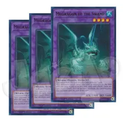 Yugioh - Mudragon of the Swamp x 3 - 1st Edition - Ultra Rare NM - Free Holo - Image 1
