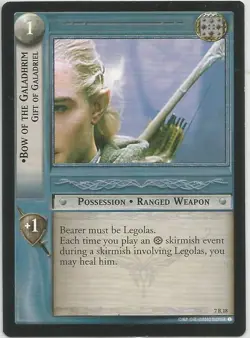 Lord of The Rings Return of The King TCG: Rare Bow of The Galadhrim Card #7R18 - Image 1
