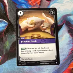 Stacked Deck 183/298 Riftbound - Non foil uncommon card. NM pack fresh. - Image 1
