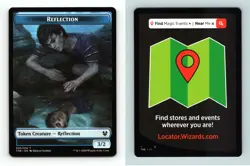 Reflection #5/14 MTG Theros Beyond Death 2020 Token TCG Card - Image 1