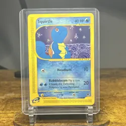 Pokemon Squirtle Expedition Non-Holo Card 132/165 Nintendo E-Reader Vintage NM - Image 3