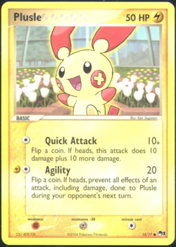Plusle 13/17 Regular Pop Series 1 Promo 2004 - Pokemon Card TCG NM - Image 1