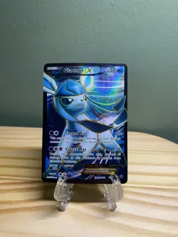 Pokemon TCG Glaceon-EX Fates Collide Holo Card 116/124 Full Art Ultra Rare - Image 1