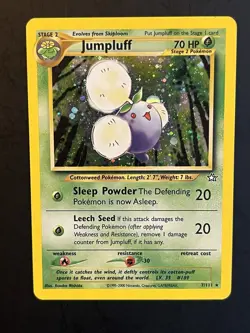 Pokemon TCG Jumpluff Neo Genesis 1st Edition Holo Rare Card 7/111 - Image 1