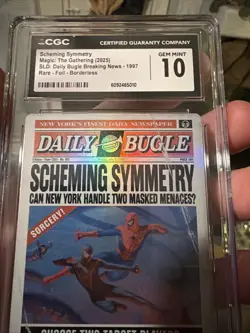 2025 SLD: DAILY BUGLE BREAKING NEWS #1997 SCHEMING SYMMETRY CGC 10 GEM - Image 3