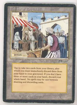BAZAAR OF BAGHDAD Mtg Magic Arabian Nights 💎 HP Heavy Play - Image 1