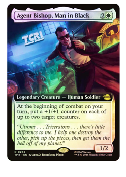 Agent Bishop, Man in Black - Foil - Extended Art Teenage Mutant Ninja Turtles - Image 1