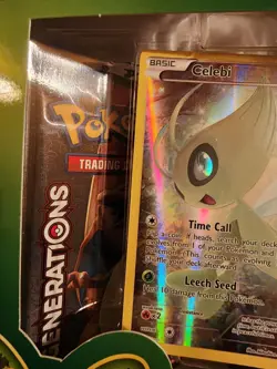 Pokemon 20th Anniversary XY Generations Celebi Mythical Pin Collection Box NIB - Image 3