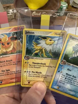 2006 Pokemon - Flareon Jolteon Vaporeon Holo Rare Pop Series 3 Lot LP-MP SWIRL! - Image 3