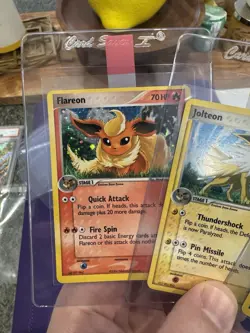 2006 Pokemon - Flareon Jolteon Vaporeon Holo Rare Pop Series 3 Lot LP-MP SWIRL! - Image 4