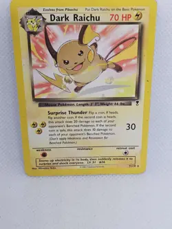 Pokemon TCG Dark Raichu 7/110 Legendary Collection (Non-Holo) MP - Image 3