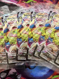9 x Snorlax VMAX 142/202 SEALED JUMBO OVERSIZED Black Star Promo Pokemon Card - Image 3