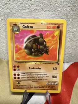 Pokemon TCG Golem Fossil, 1st Edition Uncommon Card 36/62 - Image 1
