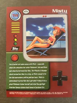 TV3 Misty - TV Animation Edition - Pokemon Topps Card - Image 2