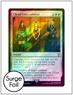 1x Clever Concealment, Surge Foil, Final Fantasy, Magic MTG NM - Image 1