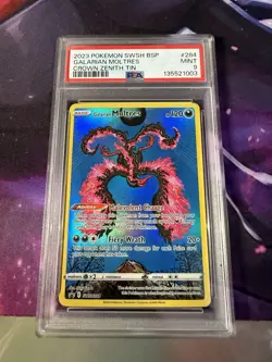 Pokemon TCG Galarian Moltres SWSH284 Black Star Promos PSA 9 - Image 1