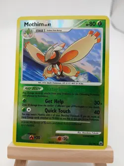 Mothim 42/100 - Majestic Dawn - Uncommon Reverse Holo LP Pokemon Card, 2008 - Image 1