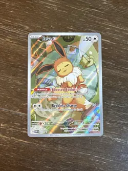 2025 Pokemon Prismatic Evolutions #173 Eevee FA Black Star Promo Mint - Image 1