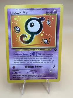 Unown J 38/53 Black Star Promo Rare Pokemon TCG 2001 Vintage - MP - Image 1