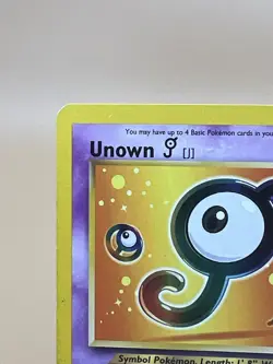 Unown J 38/53 Black Star Promo Rare Pokemon TCG 2001 Vintage - MP - Image 3