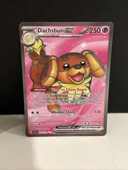 Pokemon TCG Dachsbun EX 160/142 Stellar Crown Ultra Rare - Image 1