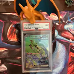 Pokemon TCG Iron Leaves EX Scarlet & Violet Temporal Forces 203/162 PSA9 - Image 1