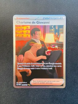 Carte Pokemon Charisme De Giovanni 204/165 Alternative FA Pokemon 151 EV3.5 NEUF - Image 1