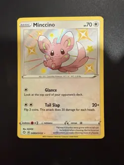 Minccino SV093/SV122 Shining Fates: Shiny Vault Holo - NM Pokemon TCG - Image 1