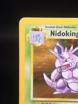 Pokemon TCG Nidoking 11/102 Base Set Holo Rare MP - Image 2
