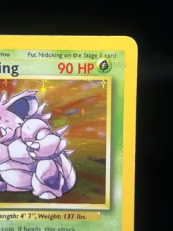 Pokemon TCG Nidoking 11/102 Base Set Holo Rare MP - Image 3