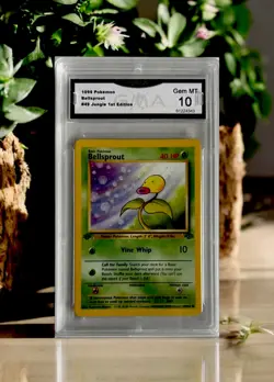1999 Pokemon Jungle Bellsprout 1st Edition GMA 10 49/64 - Image 1