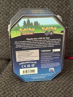 One Factory Sealed Pokemon TCG 2022 Collector's Tin: Pokemon Go (Pikachu Promo) - Image 2