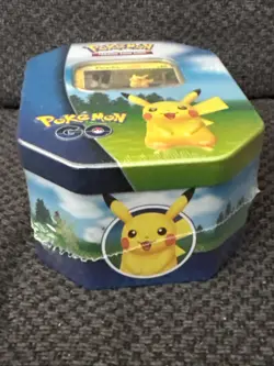 One Factory Sealed Pokemon TCG 2022 Collector's Tin: Pokemon Go (Pikachu Promo) - Image 5