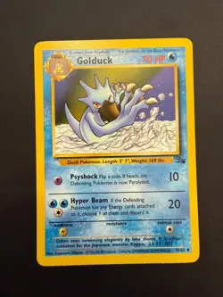 Pokemon TCG Golduck Fossil 35/62 Regular LP! - Image 1