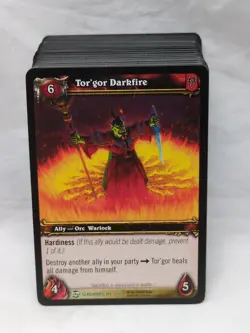 Lot Of (85) Wow TCG Gladiators Horde Ally Uncommon Common Cards - Image 1