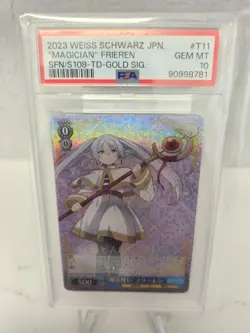 PSA 10 Weiss Schwarz Magician Frieren SP Signature Beyond Journey's End Japanese - Image 1
