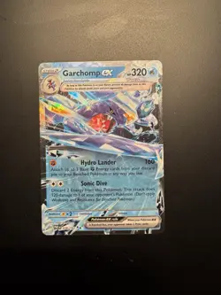 Pokemon TCG Garchomp EX Double Rare Holo Card 038/182 Sv04: Paradox Rift - Image 1