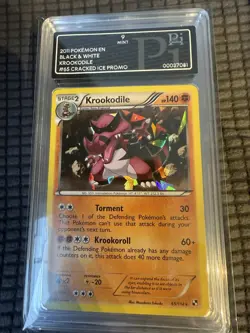 2011 POKEMON EN KROOKODILE # 65 CRACKED ICE PROMO PI GRADING 9 - Image 1
