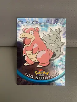 2000 Pokemon Topps TV Animated Series - Foil - #80 Slowbro - EXC - Image 1