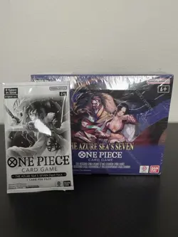 One Piece TCG: The Azure Sea's Seven Booster Box (OP-14) with Promo Pack - Image 1