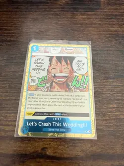 Let's Crash This Wedding!!! R OP11-060 A Fist of Divine Speed ONE PIECE MINT - Image 1