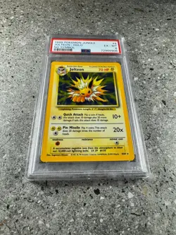 Pokemon TCG Cards Jolteon 4/64 Jungle NO SYMBOL Misprint Holo Rare PSA 6 EX-MT - Image 3