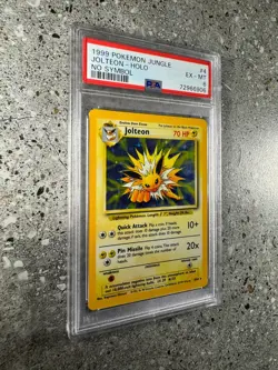 Pokemon TCG Cards Jolteon 4/64 Jungle NO SYMBOL Misprint Holo Rare PSA 6 EX-MT - Image 4