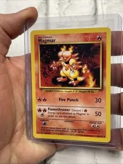 Magmar 36/102 Base Set Pokemon Card Uncommon Vintage Vtg NM/MT Never Played TCG - Image 2