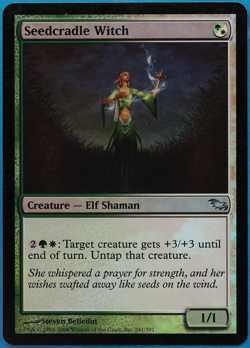 Seedcradle Witch FOIL Shadowmoor NM White Green Uncommon CARD (495995) ABUGames - Image 1
