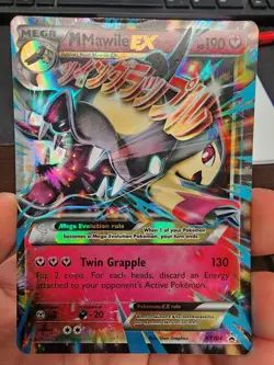 Pokemon TCG Mega Mawile EX XY104 2016 Promo Holo Card DMG HP - Image 1
