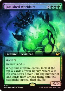 Famished Worldsire (0341) - Edge of Eternities - Mythic Rare Extended Art (Foil) - Image 1
